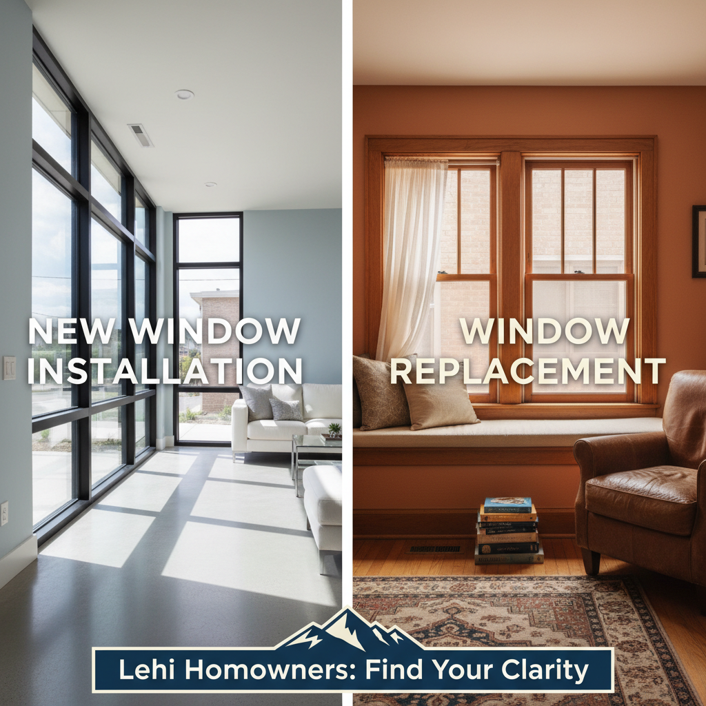Window‍‌‍‍‌‍‌‍‍‌ Installation vs. Window Replacement: Which One Should Lehi Homeowners Choose?